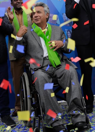Triunfa. Lenin Moreno ganó  las elecciones presidenciales. 