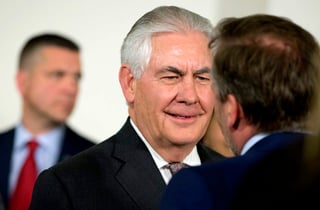 Tillerson tratará los acontecimientos en Ucrania, los esfuerzos antiterroristas, las relaciones bilaterales y otros temas, incluidos Corea del Norte y Siria. (ARCHIVO)
