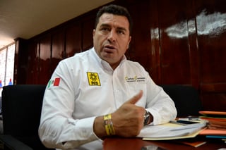 Propuesta. Carlos Centeno, candidato a la alcaldía por el PRD, dice que la seguridad será una de sus prioridades. (EDITH GONZÁLEZ)