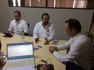 'Lucho' Salinas se reunió con Marco Zamarripa, director del Consejo Cívico de las Instituciones. (EL SIGLO DE TORREÓN) 