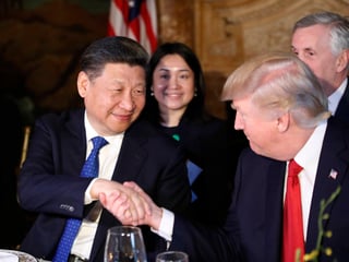 Propuesta. El presidente Chino Xi Jinping y Donald Trump conversaron sobre Corea del Norte.