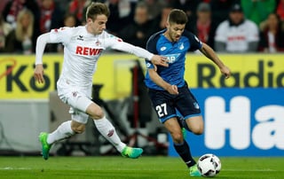 Hoffenheim empató a un tanto con Colonia y llegó a 55 puntos para situarse en el tercer lugar de la Bundesliga. (EFE)