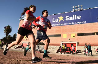 La pista de atletismo ubicada alrededor del campo 2 del Francés de La Laguna, fungió como META. (Jesús Galindo)