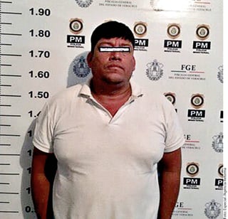 Captura. El excomisario de la Secretaría de Seguridad Pública de Veracruz Alfonso Zenteno Pérez fue detenido el 29 de abril.
