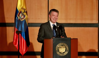 Juan Manuel Santos presidente de Colombia. 