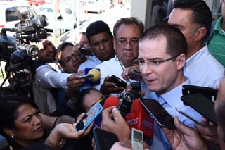 Exige. Ricardo Anaya exigió al Instituto Nacional Electoral atraer parte del proceso electoral. (EL SIGLO DE TORREÓN)