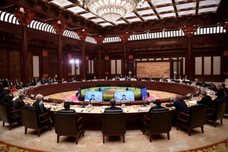 Reunión. El presidente chino, Xi Jinping, presidió la mesa redonda de líderes del Foro de la Franja y la Ruta para la Cooperación Internacional, que se celebra en Beijing.
