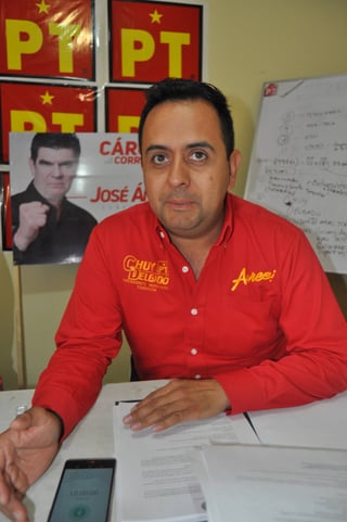 Aspirante. Jesús Delgado es el candidato del Partido del Trabajo a la alcaldía de Torreón. (GUADALUPE MIRANDA)