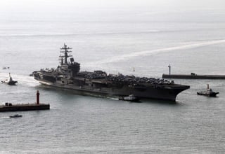 En un breve comunicado, el Comando del Pacífico (PACOM) confirmó que el Ronald Reagan, cuyo puerto base es Yokosuka (costa oriental de Japón), ha comenzado su patrulla regular de primavera en torno al Pacífico Occidental. (EFE)