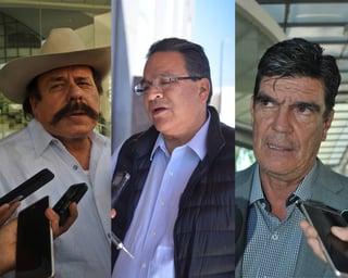 Campañas. Armando Guadiana, Javier Guerrero y José Ángel Pérez. (GUADALUPE MIRANDA)