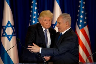 Propone. Trump afirmó que la seguridad en la región pasa por la paz entre israelíes y palestinos.