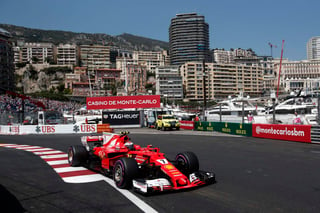 Kimi Raikkonen largará en la primera posición en el Gran Premio de Mónaco. (EFE)

