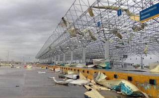 El Puente de Comercio Mundial III, de Nuevo Laredo, se restableció esta mañana luego de las afectaciones en sus instalaciones, ocasionadas por una tormenta. (ARCHIVO)