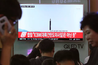 El Ejército de Corea del Norte realizó este lunes su noveno ensayo de misiles en lo que va del año. (AP)