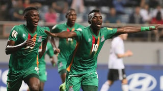 Zambia se clasificó por primera vez en su historia a los cuartos de final luego de vencer en tiempo extra 4-3 a Alemania. (AP)