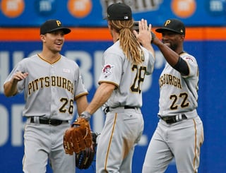 Los Piratas se llevaron la serie de tres partidos ante los Mets. (AP)