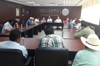 Beneficio. Apicultores que recibieron recurso para repoblar, se reunieron con el delegado de Sagarpa para hablar sobre el manejo. (EL SIGLO DE TORREÓN)