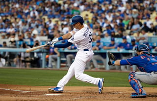 Cody Bellinger conectóo un jonrón de tres carreras en la victoria de los Dodgers 10-6 el lunes sobre los Mets. (AP)