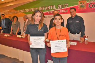 Logro. El saltillense Andrés Emiliano de la Garza obtuvo el primer lugar nacional. Compitió contra niños y niñas de sexto año. (CORTESÍA)