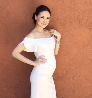 La actriz lagunera Hiromi está embarazada de cinco meses. (CORTESÍA)