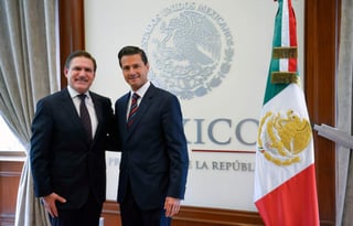 El gobernador José Rosas Aispuro informó sobre la visita del presidente Peña Nieto. (ARCHIVO) 