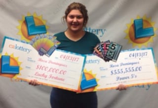 Adolescente de California gana la lotería