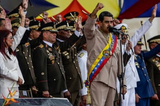 ¿Bloquear a Venezuela? A Venezuela no la bloquea nadie, compadre', dijo Maduro durante un acto con mujeres en el Palacio de Miraflores. (ARCHIVO)