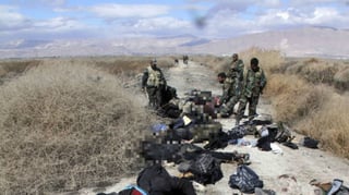 Saldo. Al menos 28 efectivos gubernamentales sirios murieron ayer  en una emboscada tendida por una facción islámica.
