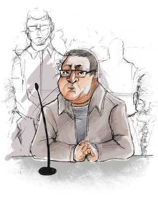 Javier Duarte fue vinculado ayer a proceso por el juez de control quien consideró que existen indicios de que participó en la comisión de delincuencia organizada, como autor material, y operaciones con recursos de procedencia ilícita. (EL UNIVERSAL)