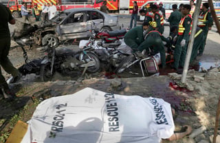 Ataque. El atentado explosivo se registró en la ciudad de Lahore, en el este de Pakistán. 