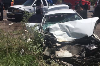 Choque. Los hechos del accidente ocurrieron en la carretera libre León Guzmán-Durango.