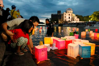 Se conmemoró el 72 aniversario de la bomba atómica lanzada en Hiroshima. (EFE)