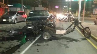 Accidente. La camioneta chocó por alcance a la motocicleta donde viajaba Francisco Javier Pérez.