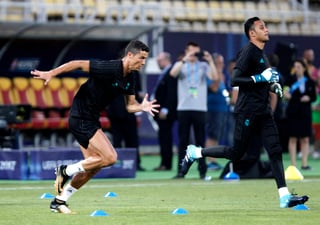 Cristiano Ronaldo tuvo su tercer entrenamiento con el Real Madrid. (AP)