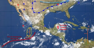 Se esperan rachas de viento superior a 60 km/h con posibles tolvaneras en Sonora, Chihuahua, Coahuila, Nuevo León y Tamaulipas. (ESPECIAL)