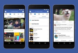 Estrategia. Con esta nueva plataforma, los usuarios de Facebook podrán acceder a videos que compartan. (ARCHIVO)