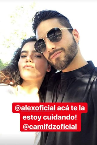 El cantante y Camila Fernández se divirtieron en una feria. (INSTAGRAM)