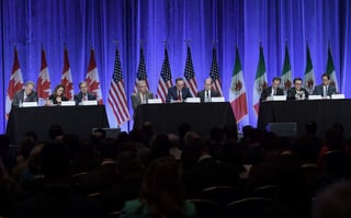 Los tres países acordaron celebrar la segunda ronda de negociaciones del 1 al 5 de septiembre en México. (ARCHIVO)