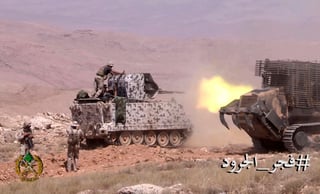 Poder. Una fuente militar libanesa informó que las tropas avanzaron con el apoyo del lanzamiento de artillería pesada. (AP)