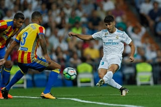 Asensio marcó los dos goles del Real Madrid en el empate a dos con el Valencia. (AP)