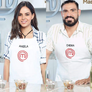 Ángela y 'Chema' participan en Master Chef. (CORTESÍA TV AZTECA)