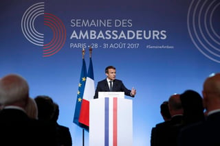 Proyecto. Macron también enfatizó en la refundación europea. (EFE)