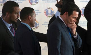 Antejuicio. La justicia admitió un trámite de antejuicio contra el presidente de Guatemala. (AP)