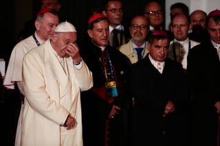 Intenso. El Papa Francisco mostró un poco de cansancio, luego de la jornada de ayer en Colombia. Hoy sigue su visita de 5 días.