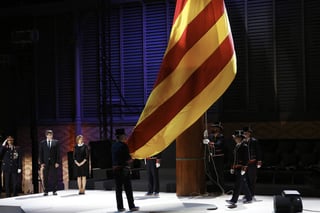 Celebran. Con motivo de la Diada, se realizó un acto oficial presidido por el presidente de la Generalitat Carles Puigdemont. (EFE)
