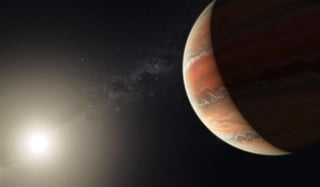 El equipo pudo analizar con un nivel de detalle sin precedentes la composición química y la estructura de temperatura y presión de la atmósfera del planeta WASP-19b, de tipo júpiter caliente. (EFE)