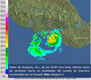 Guerrero ya reporta lluvias intensas y afectaciones leves. (ESPECIAL) 