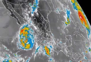 'Norma' ocasionará tormentas fuertes con puntuales muy fuertes en zonas de Baja California Sur; intervalos de chubascos con tormentas puntuales fuertes en Sinaloa, Nayarit, Jalisco y Colima. (ESPECIAL)