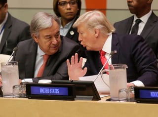 Propuesta. Aunque hizo señalamientos a la ONU, Trump pidió una renovación de fondo. (AP)