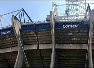 Estadio Azteca presenta daños tras terremoto